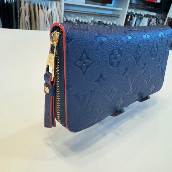 Royal Blue Monogram Zip Wallet - Picture 12 of 12